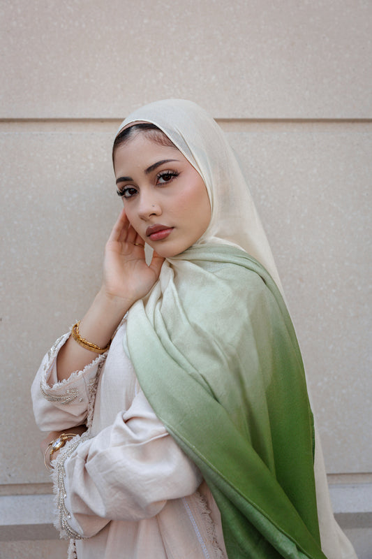 Emerald Oasis | Premium Modal Hijab Inspired by Dubai