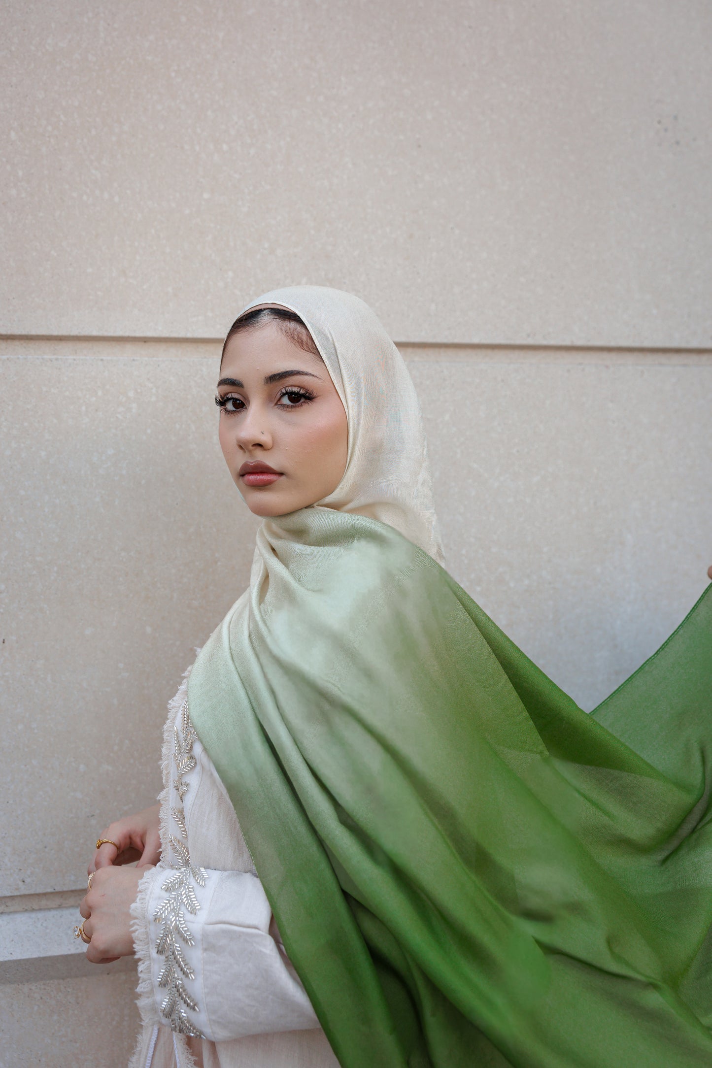 Emerald Oasis | Premium Modal Hijab Inspired by Dubai