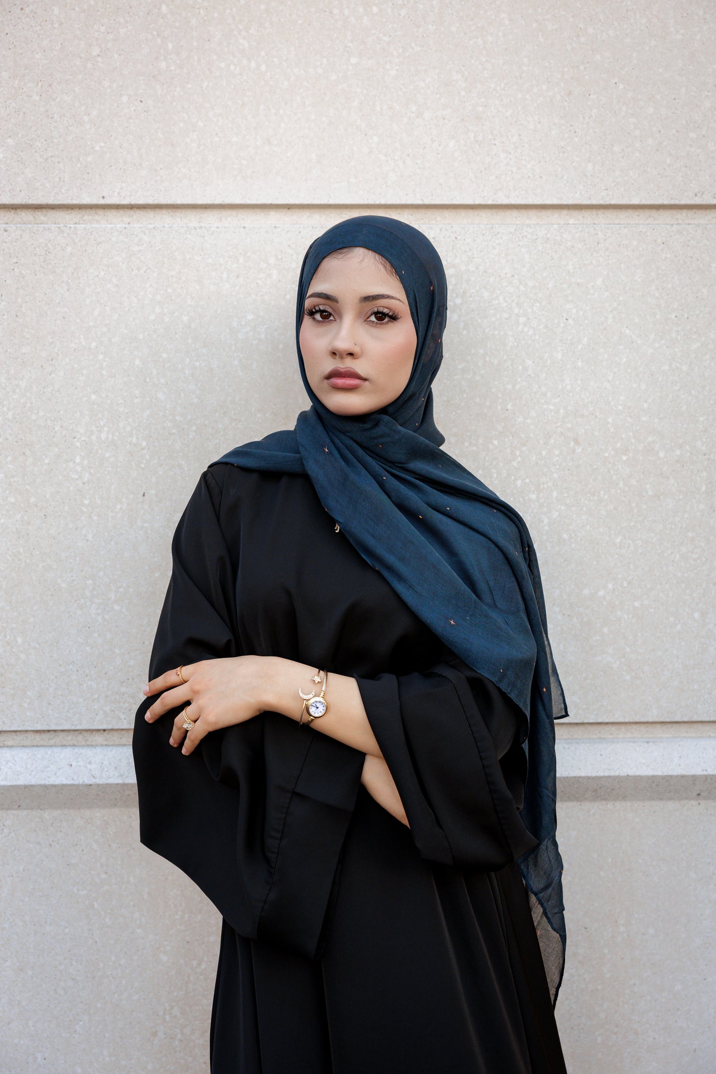 Stars over the Dunes | Premium Modal Hijab Inspired by Dubai