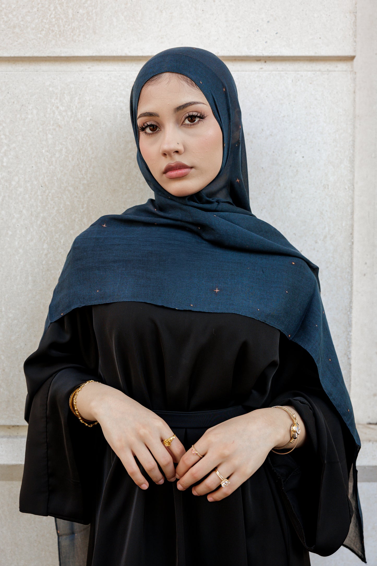 Stars over the Dunes | Premium Modal Hijab Inspired by Dubai