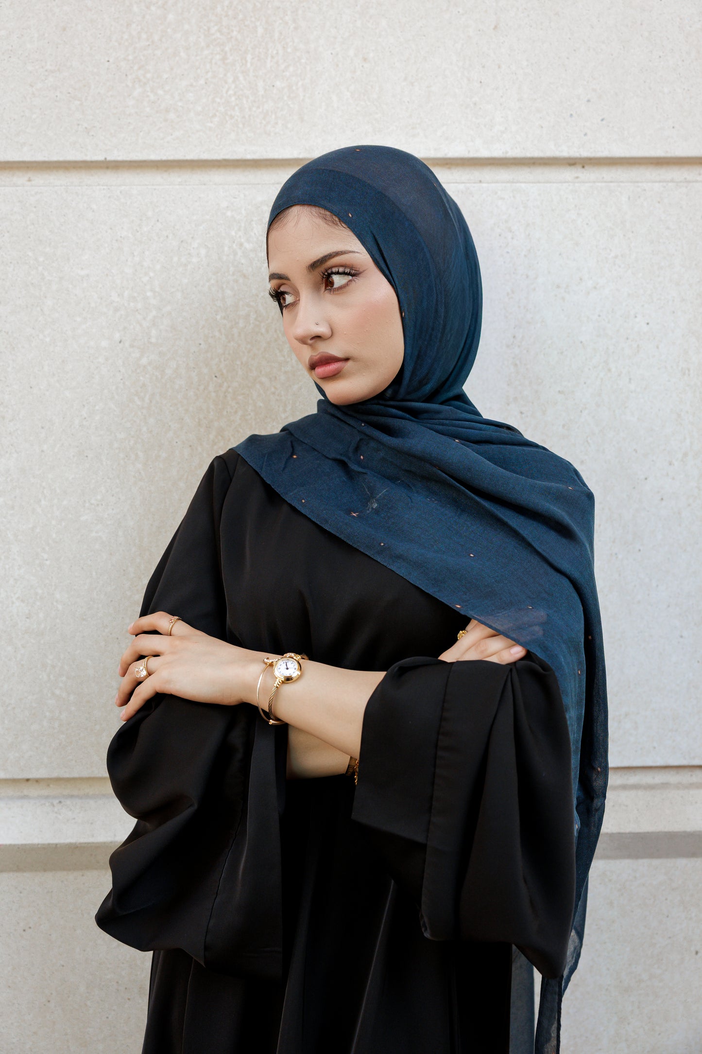 Stars over the Dunes | Premium Modal Hijab Inspired by Dubai